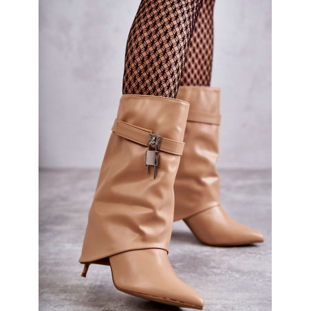 proEco-Friendly Slip On Boots, Overlapping Heel Design, Pointed Toe_Over the Knee High Boots, Thigh High Boots