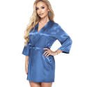 Classic Polyester Satin Bathrobe - 3/4 Sleeves, Pockets & Belt