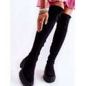 Over-the-Knee Eco Boots, Adjustable Fit Platform Heel