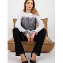 Lace Trim Formal Blouse Elegant Long Sleeve Top