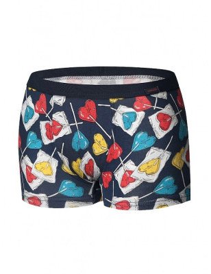 Men's Denim Lollipop Boxer Shorts - Charming & Comfy