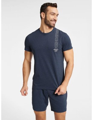 Navy Blue FLEET Men's Pajama Set: Minimalist Style & Comfort