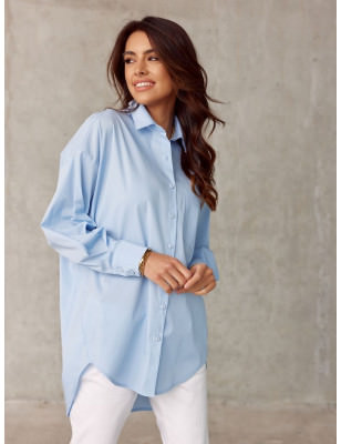 Oversized Asymmetrical Shirt - Chic & Comfortable Style