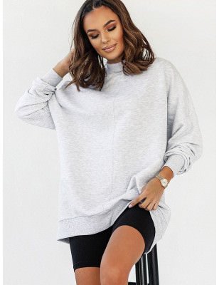 proWomen's Extended-Cut Sweatshirt with Decorative Stitching_Sweatshirts for Women