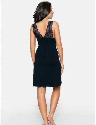 Larisa Lace Nightgown - Flattering Silhouett e, Delicate Bow Accent