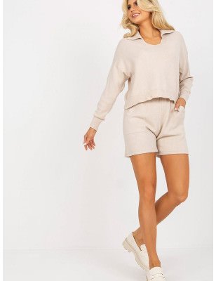 Loose Sweater and Shorts Set Casual Comfort