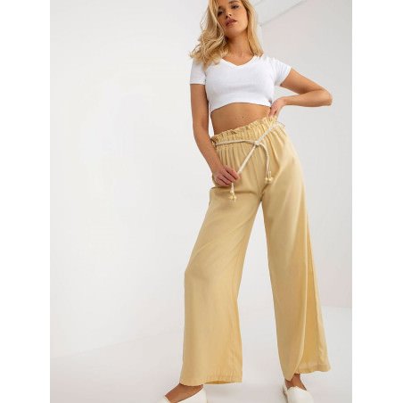 proHigh Waist Wide Leg Pants Summer Tie Belt_Pants, Trousers, Shorts