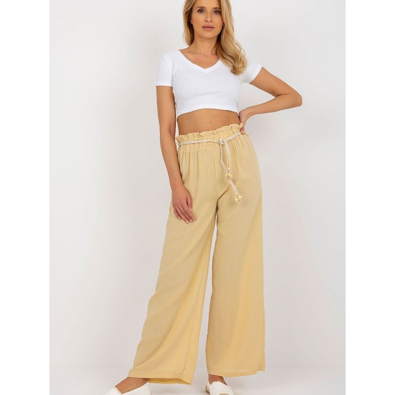 proHigh Waist Wide Leg Pants Summer Tie Belt_Pants, Trousers, Shorts