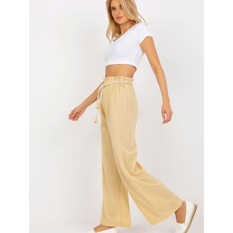 proHigh Waist Wide Leg Pants Summer Tie Belt_Pants, Trousers, Shorts