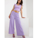 High-Rise Decorative Crease Pants