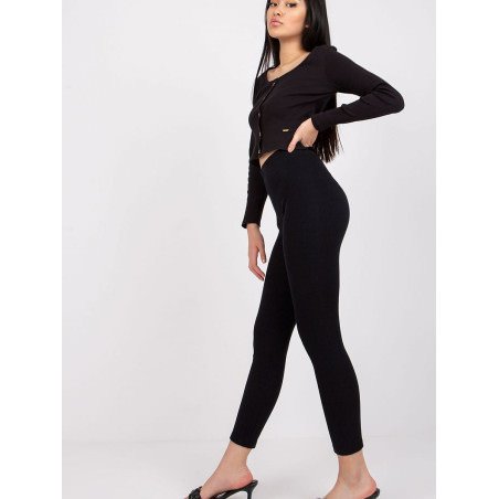 Ribbed Stretchy Leggings - Versatile Styling for Women