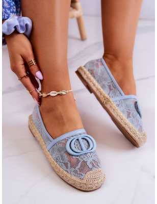 Eco Leather Trim Textile Espadrilles Jute Braid Platform