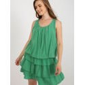 Sleeveless Summer Dress, Elastic Waist & Ruffles