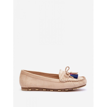 Women's Eco-Suede Moccasins with Platform & Bow