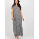 Openwork Long Knit Sleeveless Dress, Beach Maxi Dress with Slits