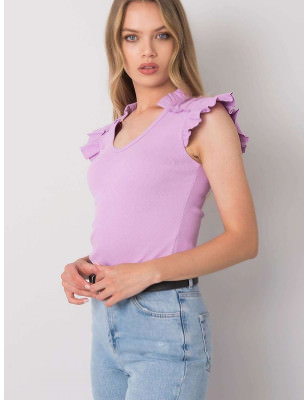 Ribbed Butterfly Sleeve Blouse - Unique & Comfortable Style