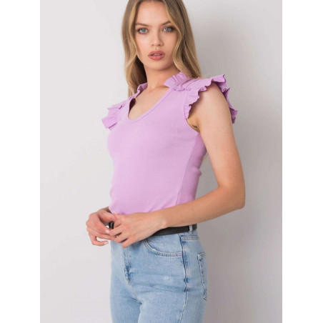 Ribbed Butterfly Sleeve Blouse - Unique & Comfortable Style