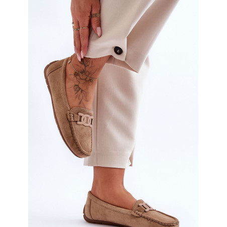 Eco-Friendly Suede Moccasins for Women - Non-Slip Comfort