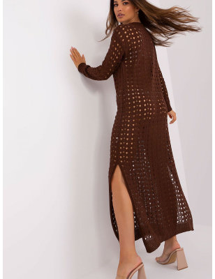 proOpenwork Long Knit Dress Elegant Openwork Design_Beach Dresses, Cover-Ups, Pareos