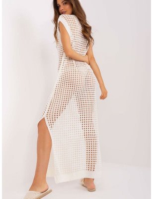 Openwork Knit Sleeveless Dress Summer Beach Cover-up