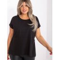 Plus Size Blouse, Flattering Short Sleeve Top with Pockets