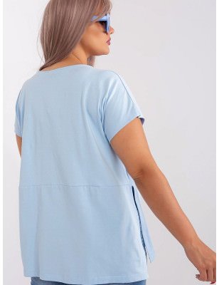 Plus Size Blouse, Flattering Short Sleeve Top with Pockets