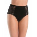 High Waisted Panties with Lace, Double Lined Tummy Support