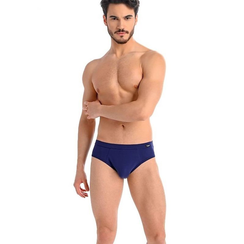 Navy Blue Men's Briefs: Comfort & Style | Premium Cotton Blend  



