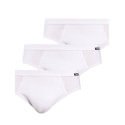 Men's Snow White Breathable Comfort Briefs 3-Pack