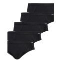 Five-Pack Mens Black Briefs Comfortable Cotton Underwear