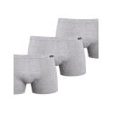 Men's Gray Boxer Shorts 3-Pack - Breathable Cotton, Durable Fit