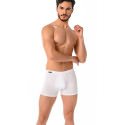 Men's White Boxer Shorts, Breathable Comfort Fit Underwear