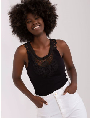 proStrapless Lace Trim T-shirt - Versatile & Chic_ Tops