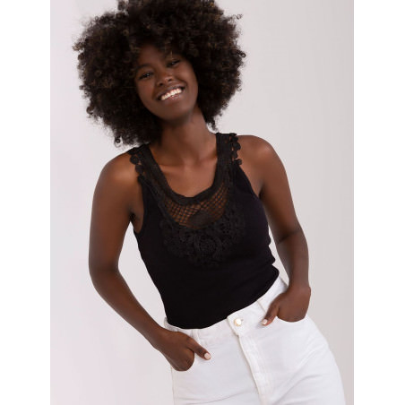 proStrapless Lace Trim T-shirt - Versatile & Chic_ Tops