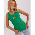 Heart Neckline Ribbed T-Shirt - Comfortable & Stylish