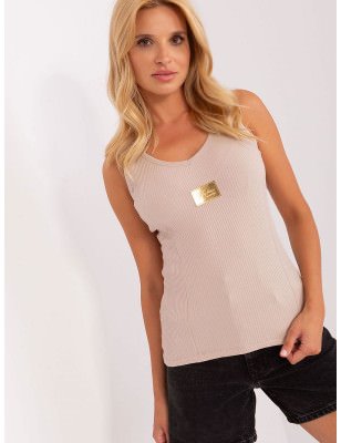 proHeart Neckline Ribbed T-Shirt - Comfortable & Stylish_ Tops