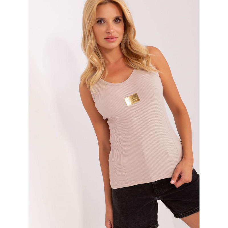 proHeart Neckline Ribbed T-Shirt - Comfortable & Stylish_ Tops