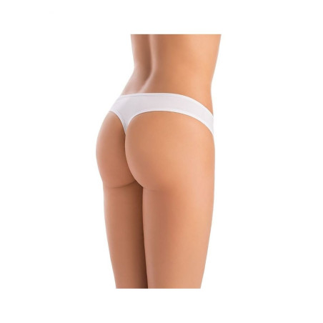 White Bamboo Thong Underwear - Soft, Breathable & Comfortable