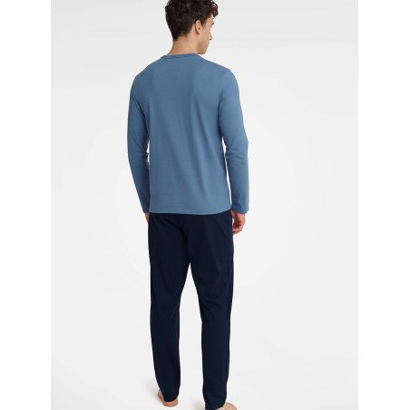 Mens Cotton Pajama Set Classic Comfort Lounge Sleepwear