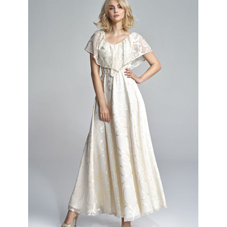 proLong Summer Dress, Elegant Floral Print Maxi Gown for Parties_Day Dresses