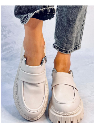 Women's Eco-Friendly Leather Moccasins with Platform Heel