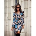 Convertible Dress with Buff Sleeves & Torso Creases