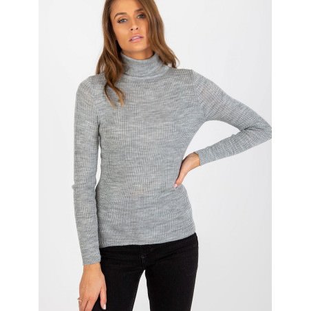 proAcrylic Ribbed Turtleneck Top for Women_Sweaters, Pullovers, Jumpers, Turtlenecks, Boleros, Shrugs