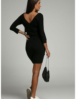 Tie-Back Dress, All Season Versatile Cotton Blend Chic Style