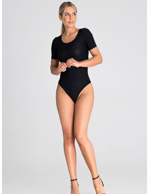 Semi-Circular Neckline Bodysuit