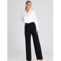 Wide-Leg Pants High Waist Comfortable Style Versatile Trousers