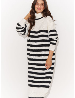 proWomen's Voluminous Stripe Turtleneck Sweater_Day Dresses