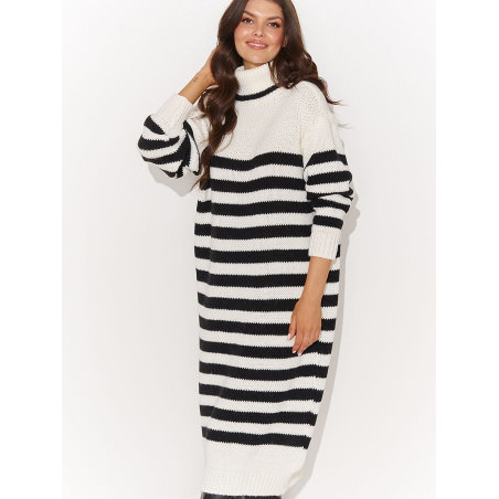 proWomen's Voluminous Stripe Turtleneck Sweater_Day Dresses