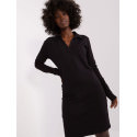 Slightly Fitted Long Sleeve V-Neck Dress for Women