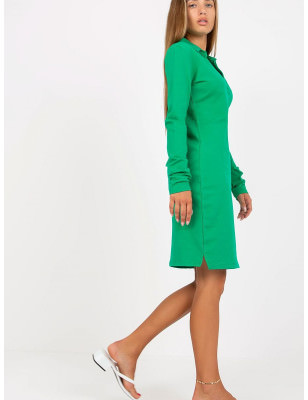 Slightly Fitted Long Sleeve V-Neck Dress for Women